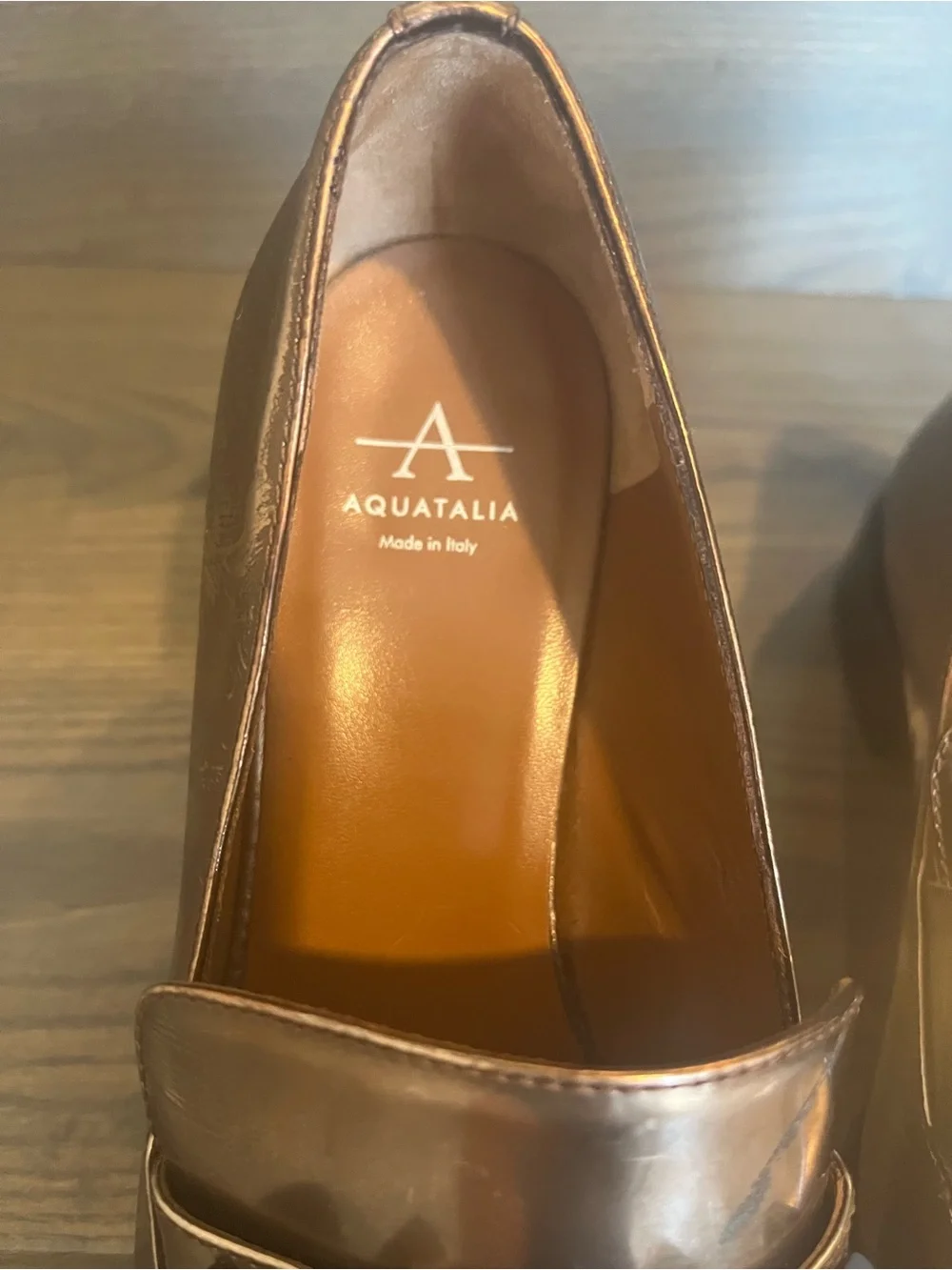 Aquatalia Metallic Bronze Women’s Flats Size 7.5